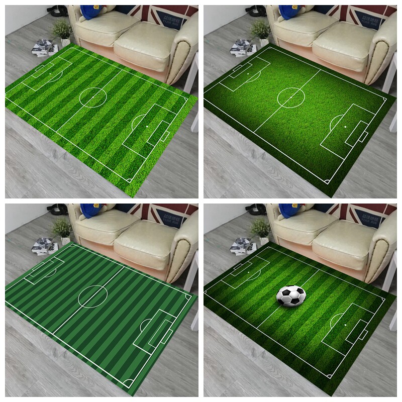 足球场地毯室内儿童卧室床边地垫