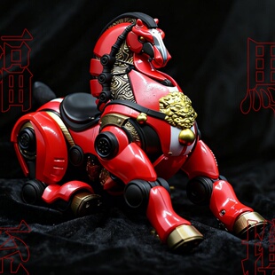 2026马年泉州文创周边赛博机甲马摆件赤兔马收藏品本命年潮玩礼物