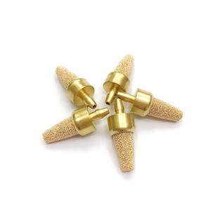 插入式铜烧结M3 M4 M5消音器金属快插型消声器插管式电磁阀过滤器