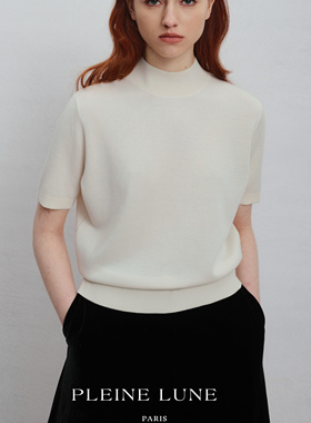 PLEINE LUNE 胶囊系列 纯羊绒外穿式短袖精纺山羊绒