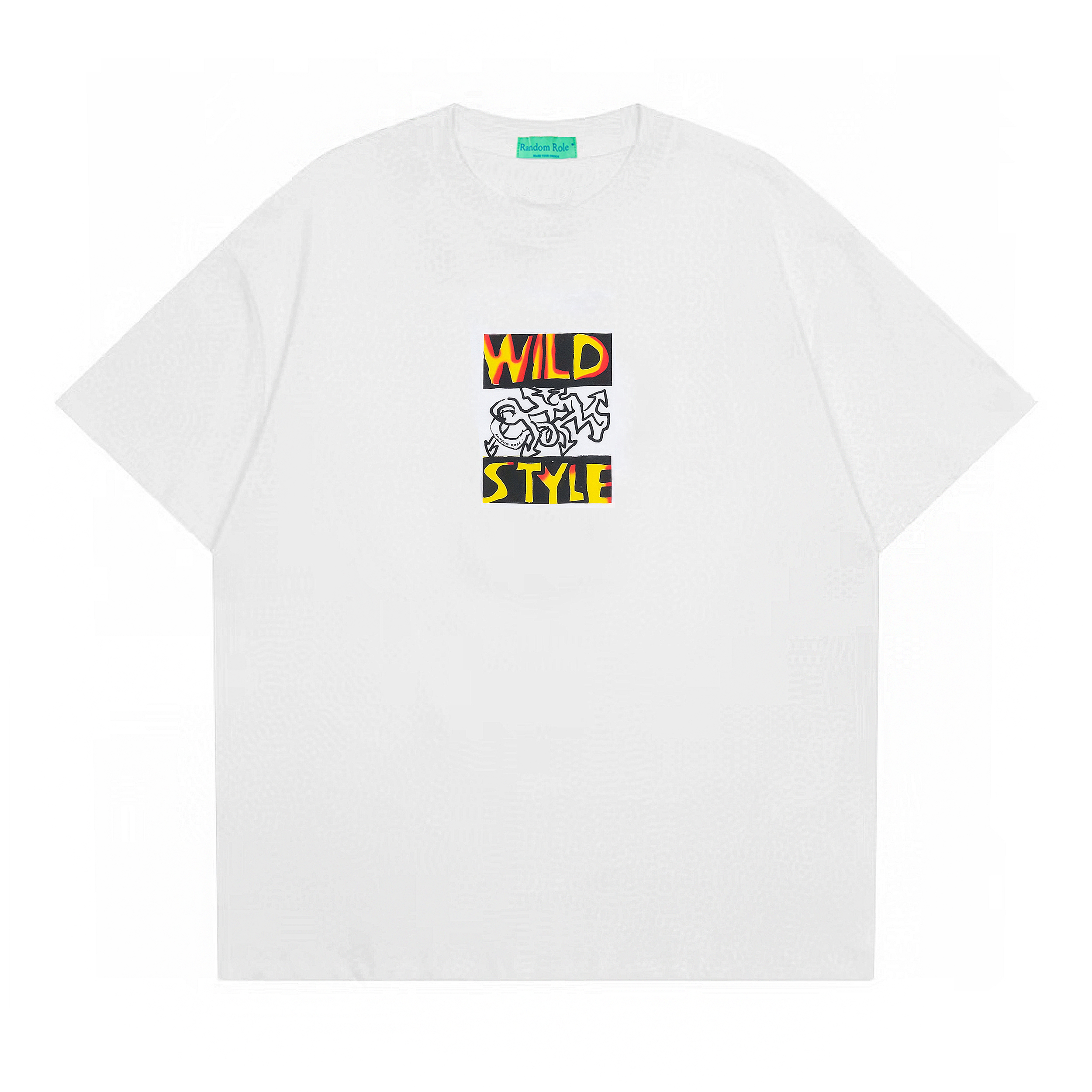RandomRole厚实宽松手绘涂鸦drew短袖t恤男女款高街头港风cityboy