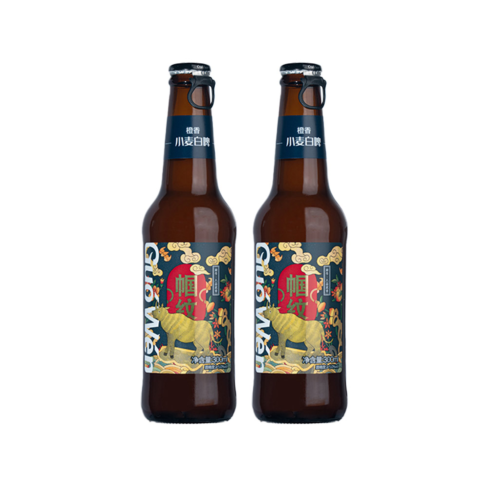 橙香小麦白啤300ml*2瓶装