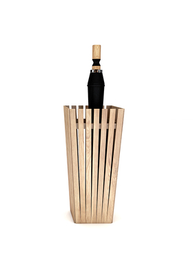 ATWOOD轻奢新款白橡木雨伞筐现代简约纯实木创意收纳设计日式北欧