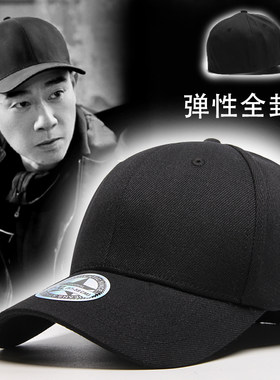 陈小春全封闭黑色棒球帽明星同款