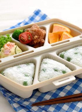 正惠6格三角饭团盒饭团模具一次性可做6个也可当便当用的饭团盒