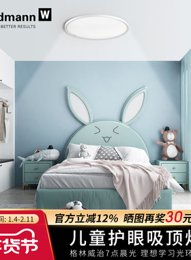 德国沃达迈Waldmann儿童护眼吸顶灯 书房全光谱男女孩学生专用灯