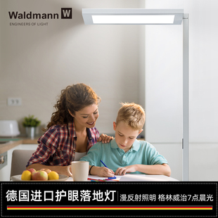 德国进口Waldmann儿童护眼落地灯 沃达迈学生钢琴学习台LED大路灯