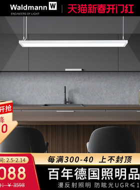德国沃达迈Waldmann儿童漫反射多功能护眼灯学生学习书桌餐厅吊灯
