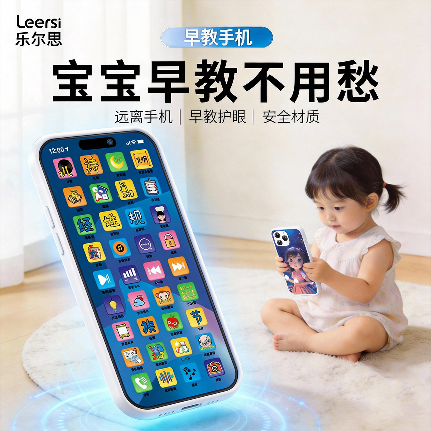 儿童早教仿真手机婴儿可啃咬可充电玩具女宝宝电话机早教机故事机,玩具/童车/益智/积木/模型,音乐电话,淘宝优惠券,粉丝福利购,淘宝优惠卷