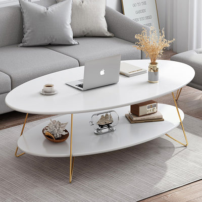 现代简约茶几家用客厅桌子双层迷你小圆桌创意小户型沙发边几边桌
