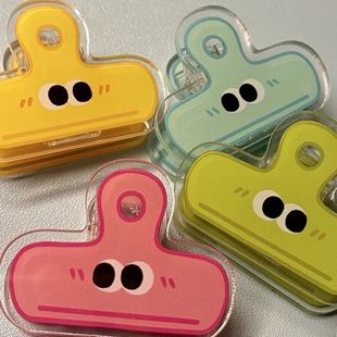 多用途学生宿舍可爱ins亚克力夹子手账小夹子风燕尾夹长尾夹票夹