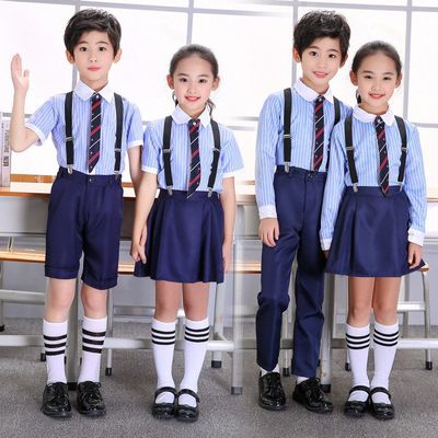 六一节儿童背带裤演出服男女童主持人背带裤礼服合唱朗诵表演服装