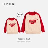 婴儿爬服毛衣针织衫 亲子装 母子母女装 一家三口全家装 2026秋冬新款