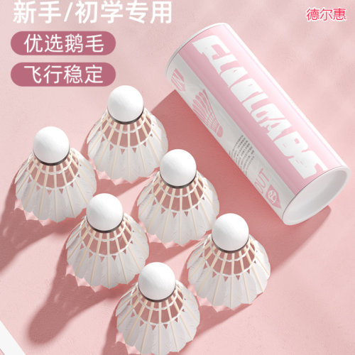 德尔惠羽毛球防风尼龙球耐打稳定