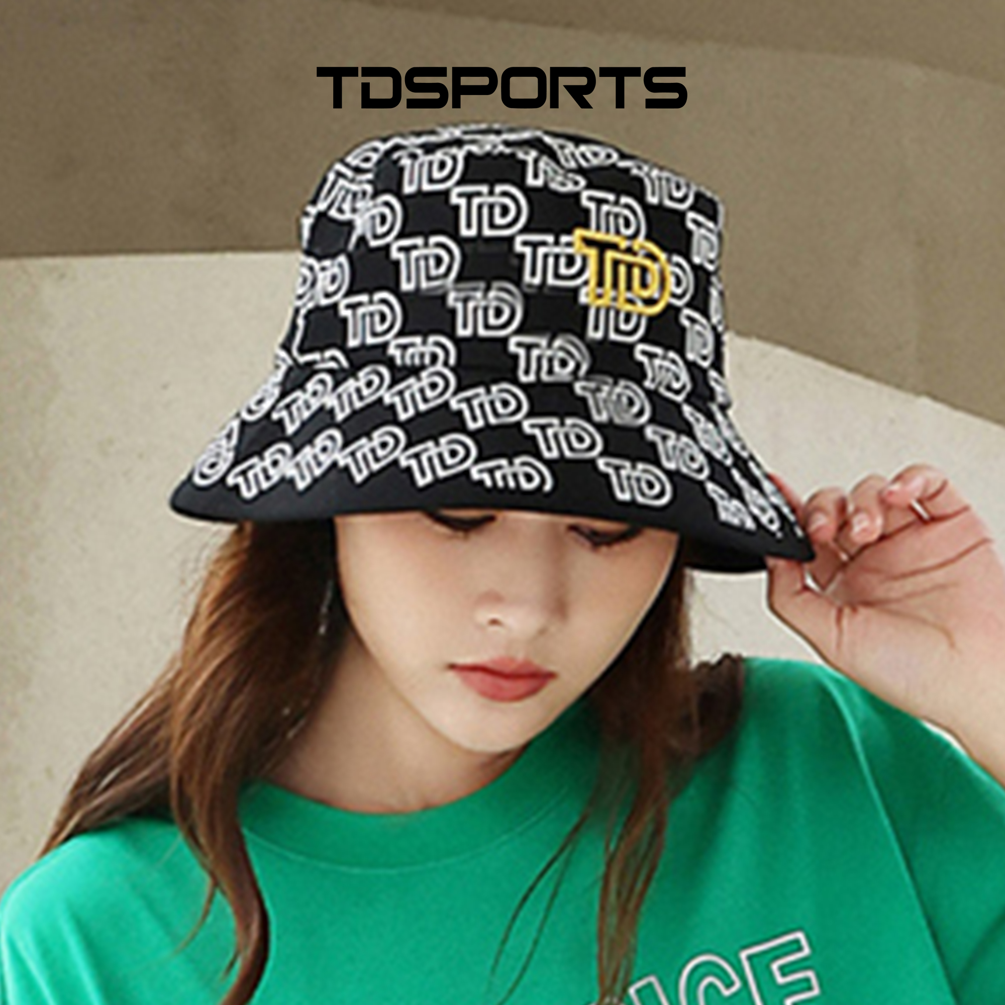 TDSPORTS情侣遮阳渔夫帽韩版百搭文艺时尚老花N2TD5AHX631