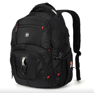 祥兴SUISSEWIN双肩包商务防泼水大容量电脑包大学生背包减压时尚