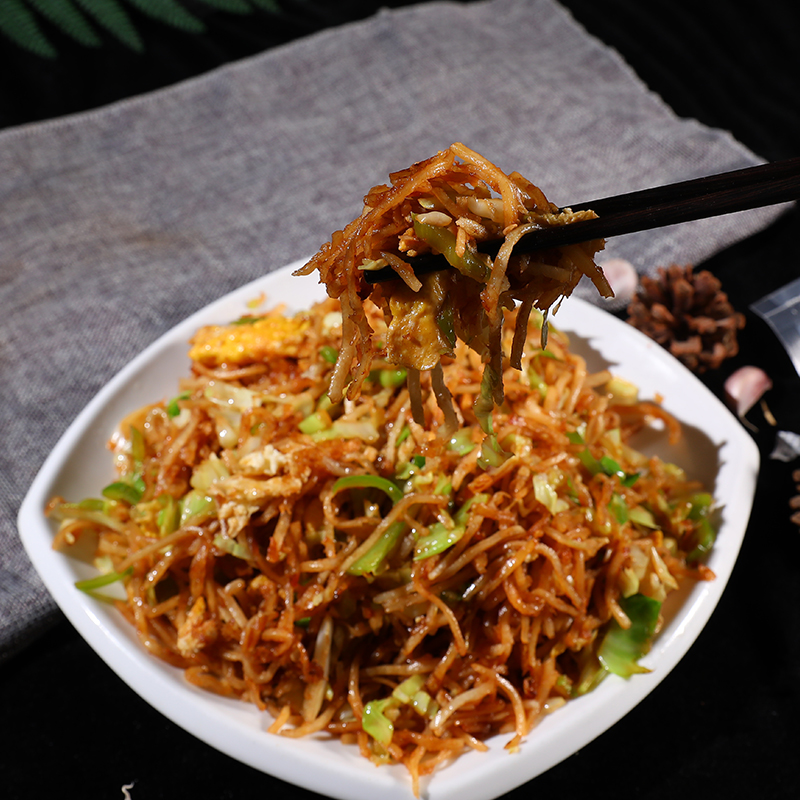 当天现做河北炒饼丝伝仔兔炒饼