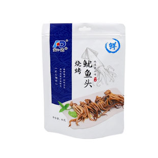 安达烧烤鱿鱼头80g即食海鲜鱿鱼须鱿鱼掌休闲零食舟山特产包邮