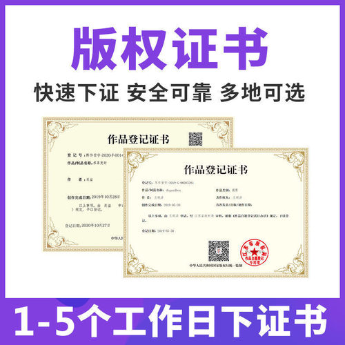 加急美术作品版权登记logo软件著作权申请保护图形文字视频代办理