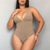 Zipper shapewear拉链露背提臀塑身连体衣 lifting backless hip