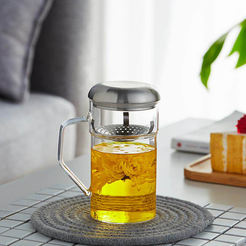 特价清仓 带过滤玻璃杯不锈钢滤网泡茶杯泡茶器绿茶水杯带把