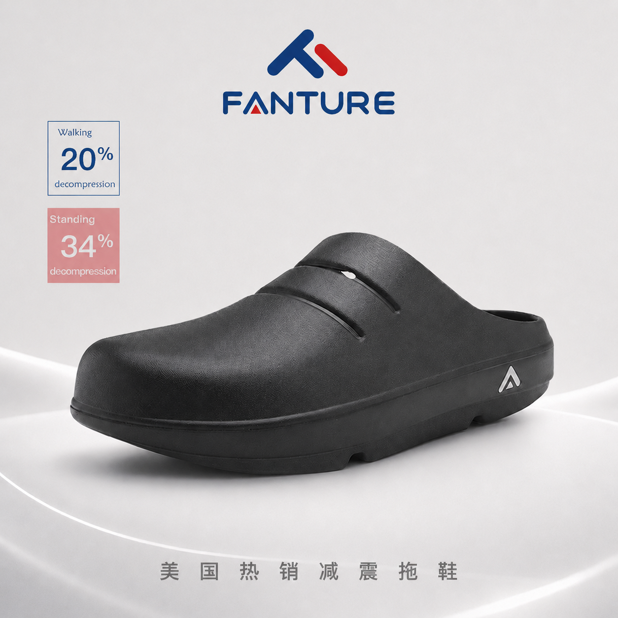 FANTURE官方美国时尚运动包头潮鞋拖鞋减震男女户外医生护士凉鞋