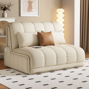 智能电动多功能折叠两用沙发床小户型客厅新款单人双人坐卧伸缩床