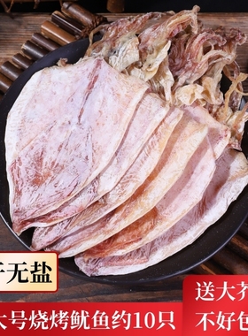 A1大号烧烤专用鱿鱼干货500g约10条无盐KTV酒吧手撕芥末北海尤鱼