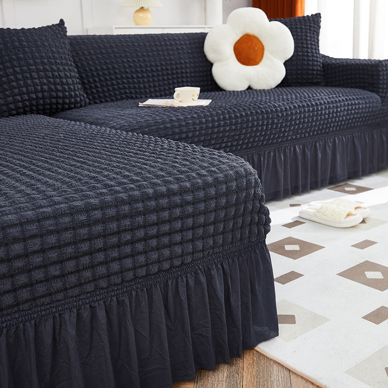 弹力沙发套全包卍能套三座一贵妃组合沙发套罩防滑简约四季通用型