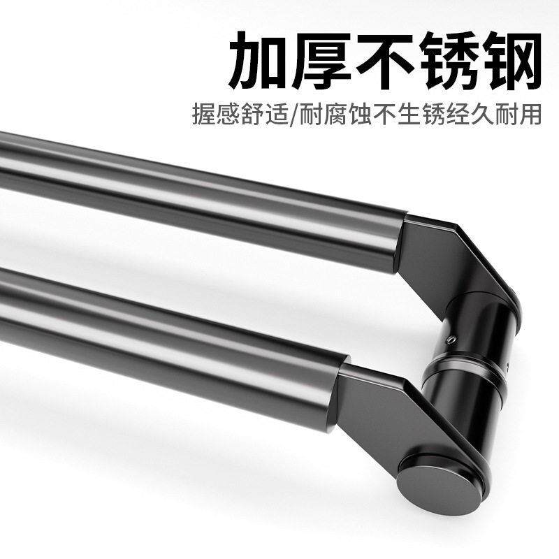 玻璃门拉手不锈钢加厚刀头型斜拐脚大门有框无框门推拉门木门把手