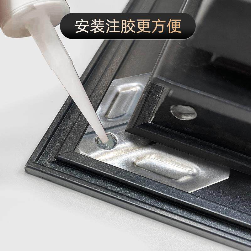 不锈钢注胶组角片断桥铝门窗注胶角码铝合金门窗直角固定连接片