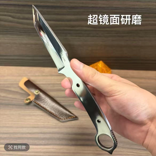 4mm厚刀胚子水果刀半成品抛光打磨超镜面手把肉家用切削瓜果刀胚