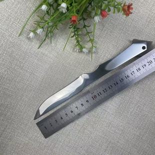 镜面精抛光家用水果刀手把肉刀可diy半成品刀胚一体小刀瓜果刀