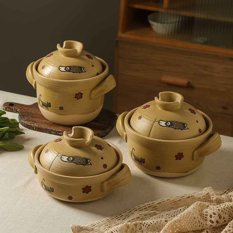 彩冠日式家用陶瓷砂锅