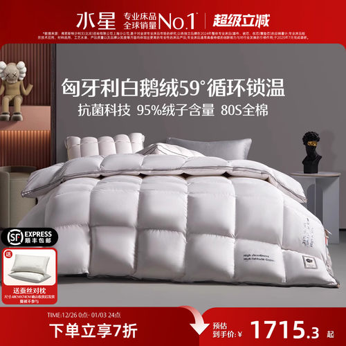 水星家纺暄抗菌匈牙利白鹅绒