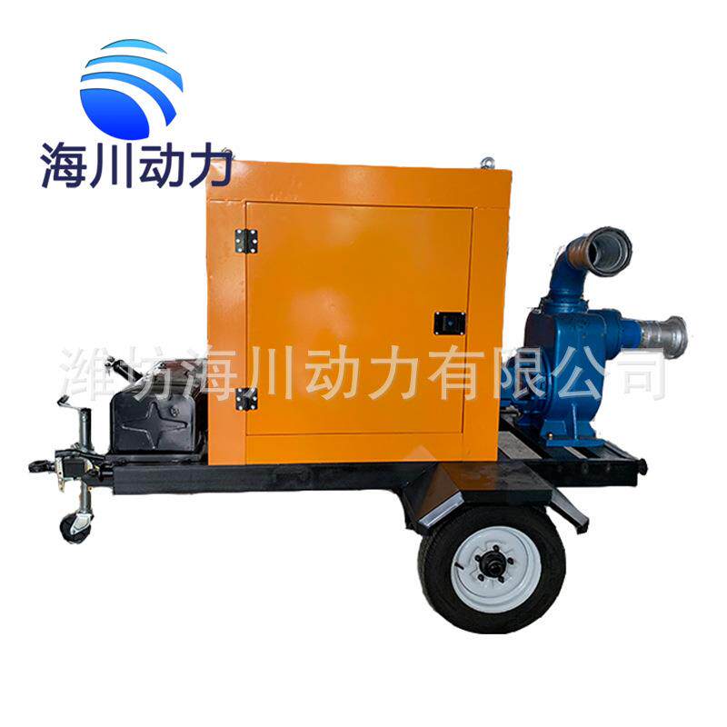 应急移动防汛排涝泵车1000方自吸抽水泵大流量救援柴油机抽水泵