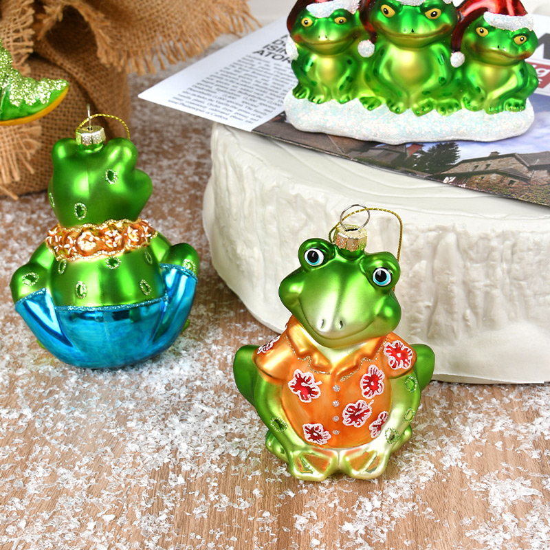 圣诞装饰品玻璃彩绘创意挂件