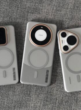 钛灰色柔纱高级感轻奢适用小米15手机壳14/13华为mate80/60磁吸K80磨砂肤感nova12荣耀Magic7pro网红ins风薄+