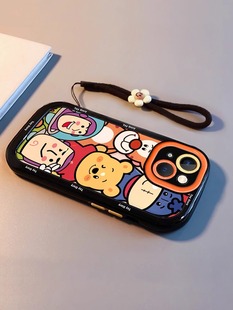 11可爱XSMAX创意小众iPhoneX软 13个性 巴斯维尼熊适用于苹果15手机壳新款 iphone14简约promax卡通xr防摔12时尚