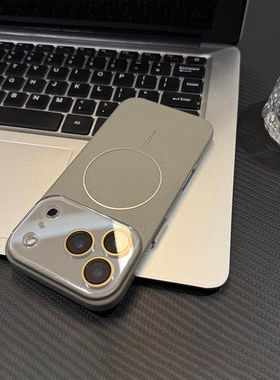 钛灰色自带玻璃镜头膜适用iphone17promax手机壳新款air高级16pm超薄15pro全包14plus磨砂13防摔12男女保护套