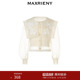 MAXRIENY精致华丽藤蔓刺绣方领上衣
