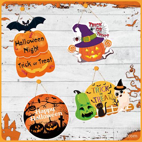 Halloween hanging decorations door tag hanging wall