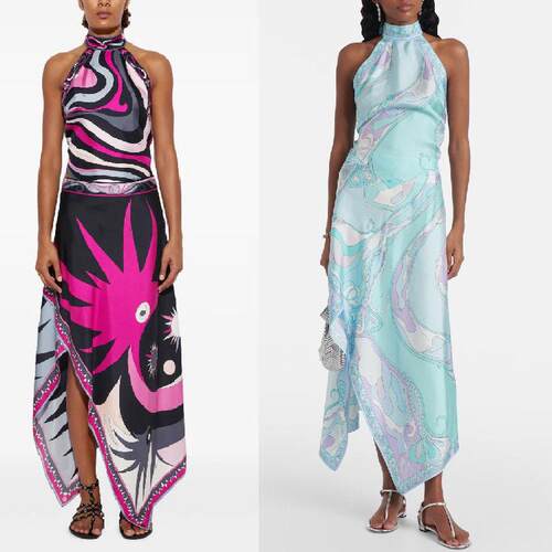 Open back top, irregular half skirt, two-piece set