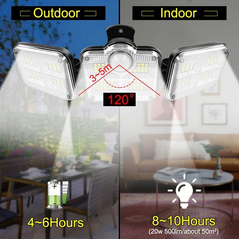 20w Solar Light 122/333led IP65 Waterproof Outdoor Indoor So