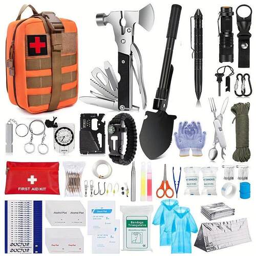 Multi functional survival tools, outdoor camping equipment,