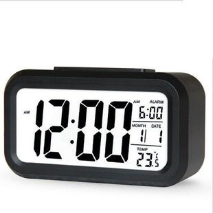 Digital Alarm LED Clock闹钟snooze Control Backlight Calendar