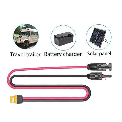 Solar Cable for Battery Pack XT60 Adapter Male Female