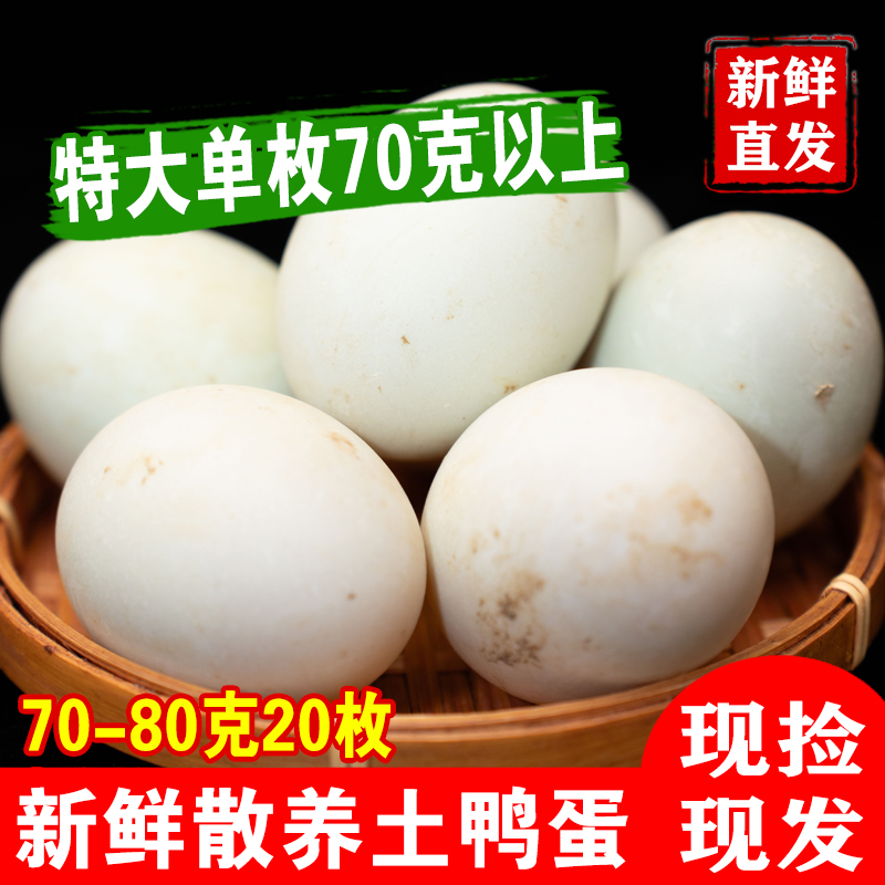 特大单枚70克以上农家土鸭蛋现捡