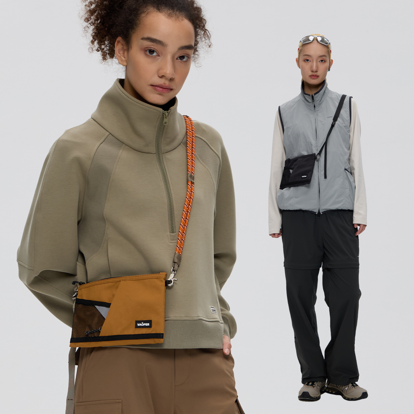 VAOPER喂牌户外运动风斜挎手机包