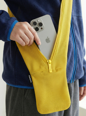 VAOPER喂牌手机包女卡包小众斜挎包休闲迷你挎包黄色单肩包零钱包